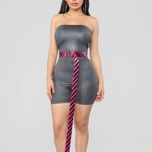 Fashion Nova You Got Caught Romper